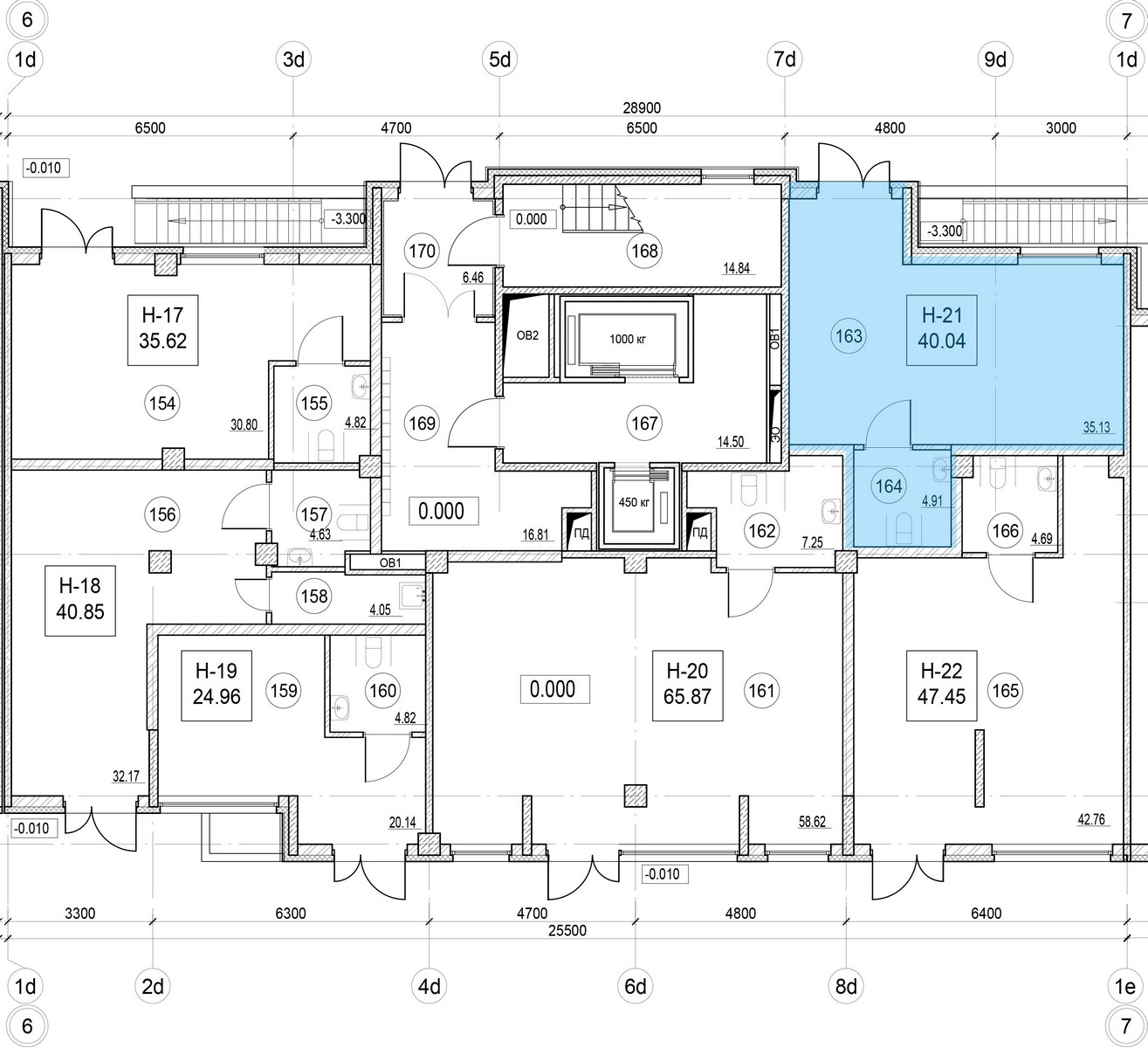 Помещение, 40.04 м² в ЖК "ID Murino II" - планировка, фото №1