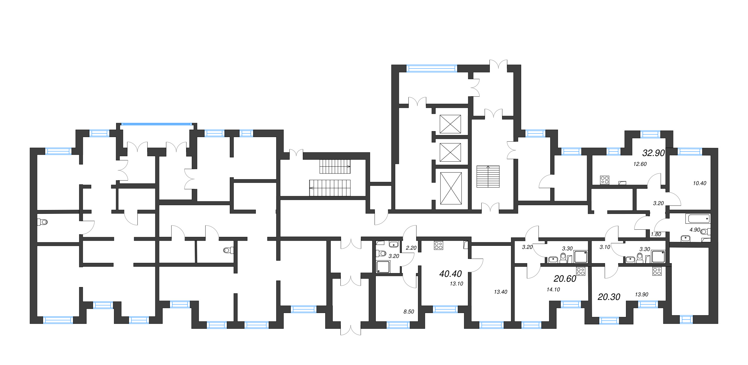 Помещение, 90.2 м² - планировка этажа