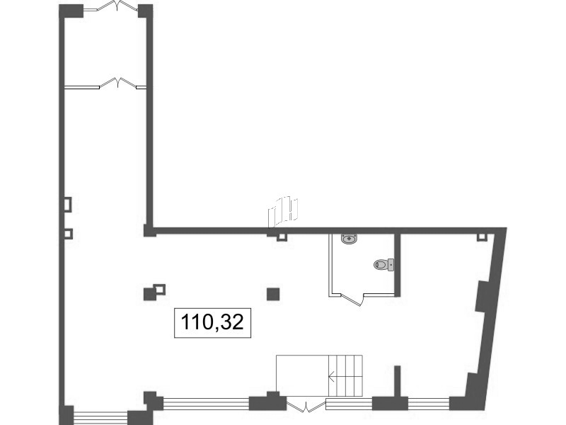 Помещение, 110.7 м² в ЖК "FoRest Аквилон" - планировка, фото №1