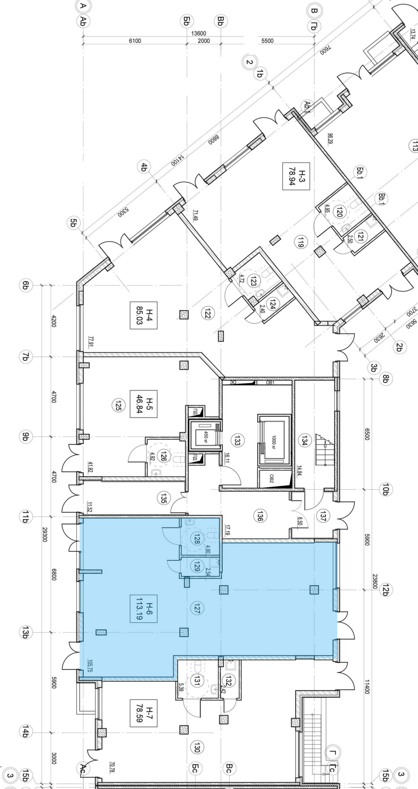 Помещение, 113.19 м² в ЖК "ID Murino II" - планировка, фото №1