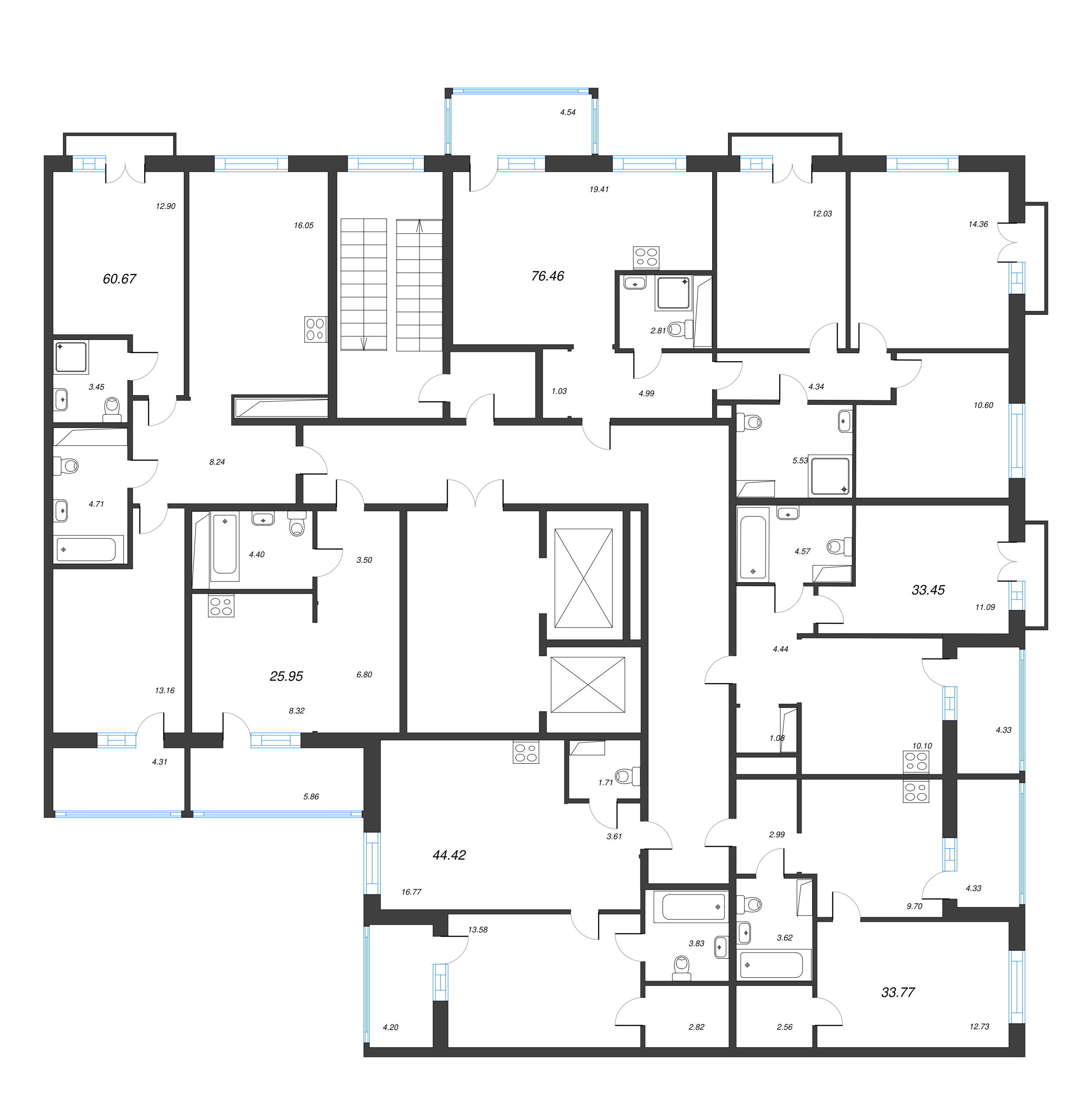Квартира-студия, 28.88 м² в ЖК "Jaanila Драйв" - планировка этажа