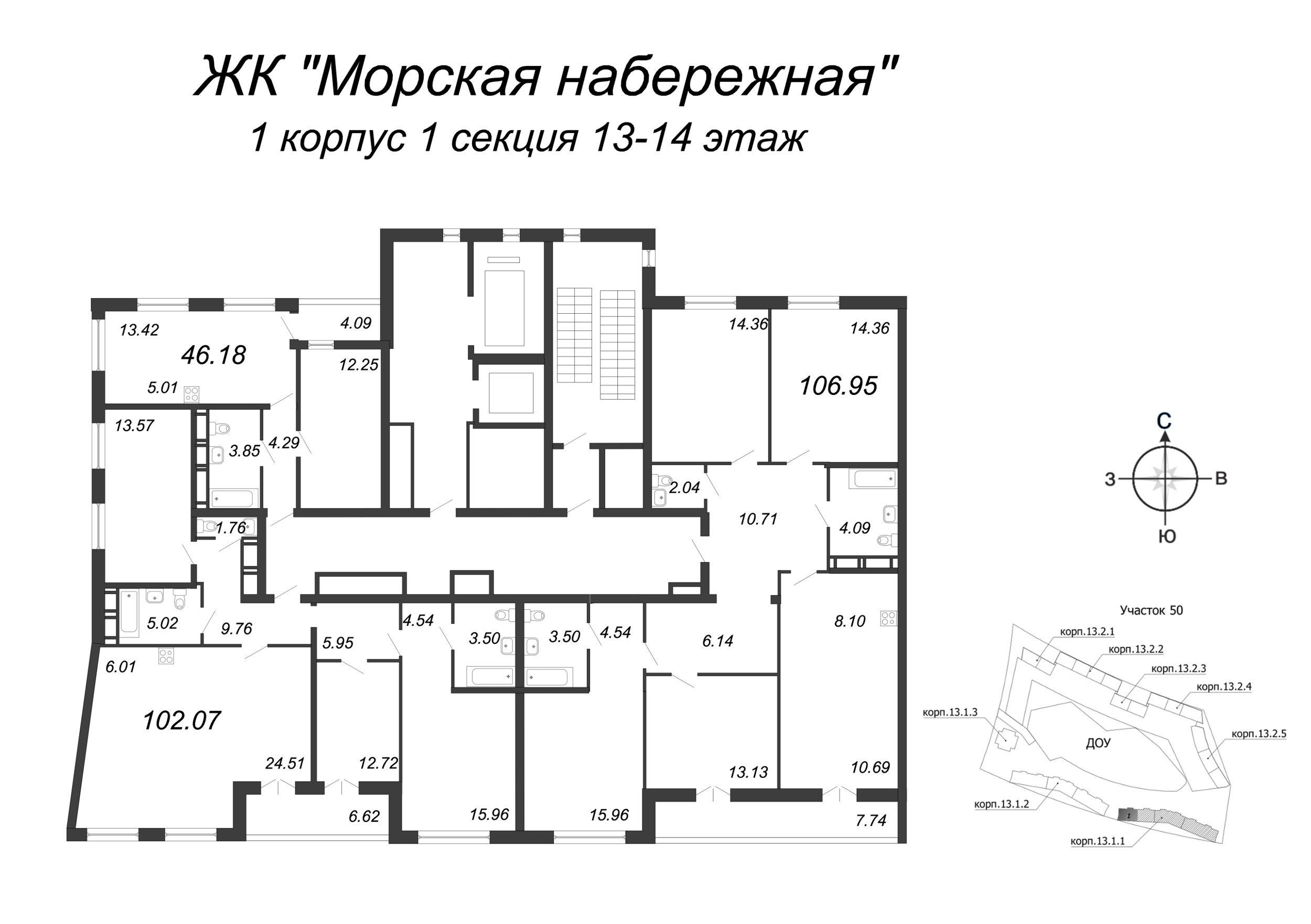 Морская набережная карта