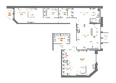 4-комнатная (Евро) квартира, 138.7 м² в ЖК "Monodom Line" - планировка, фото №1
