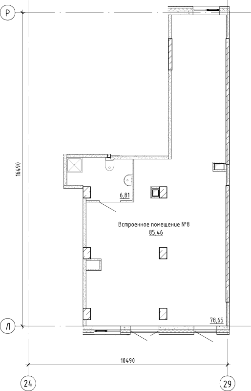 Помещение, 85.46 м² - планировка, фото №1