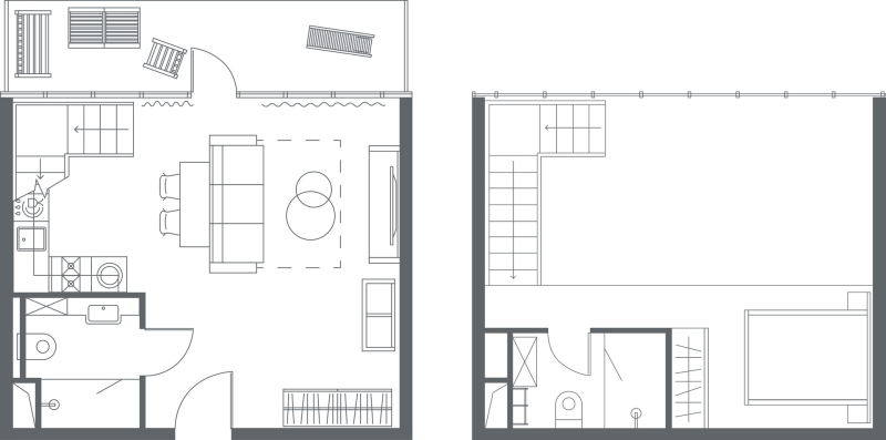 2-комнатная (Евро) квартира, 52.69 м² в ЖК "YE’S Primorsky" - планировка, фото №1