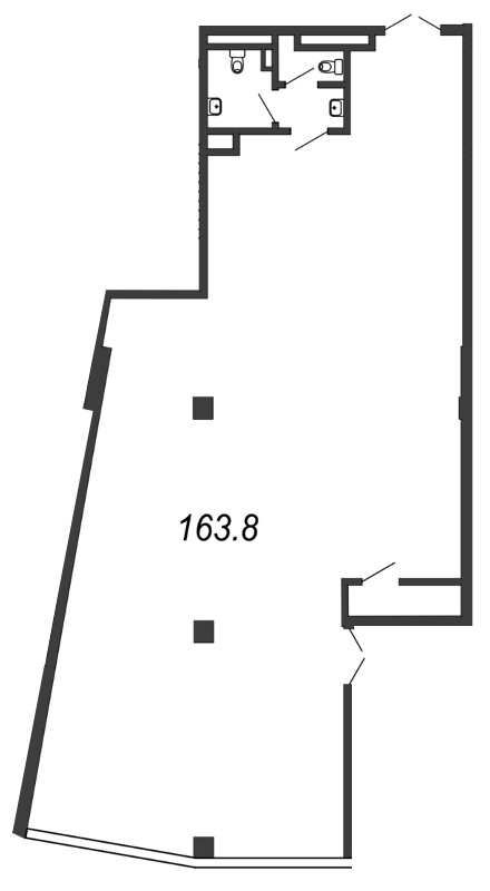 Помещение, 164.7 м² в ЖК "Valo" - планировка, фото №1