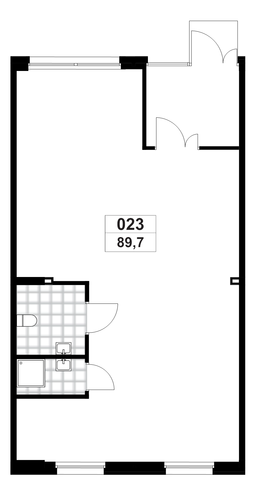 Помещение, 89.7 м² в ЖК "А101 Всеволожск" - планировка, фото №1