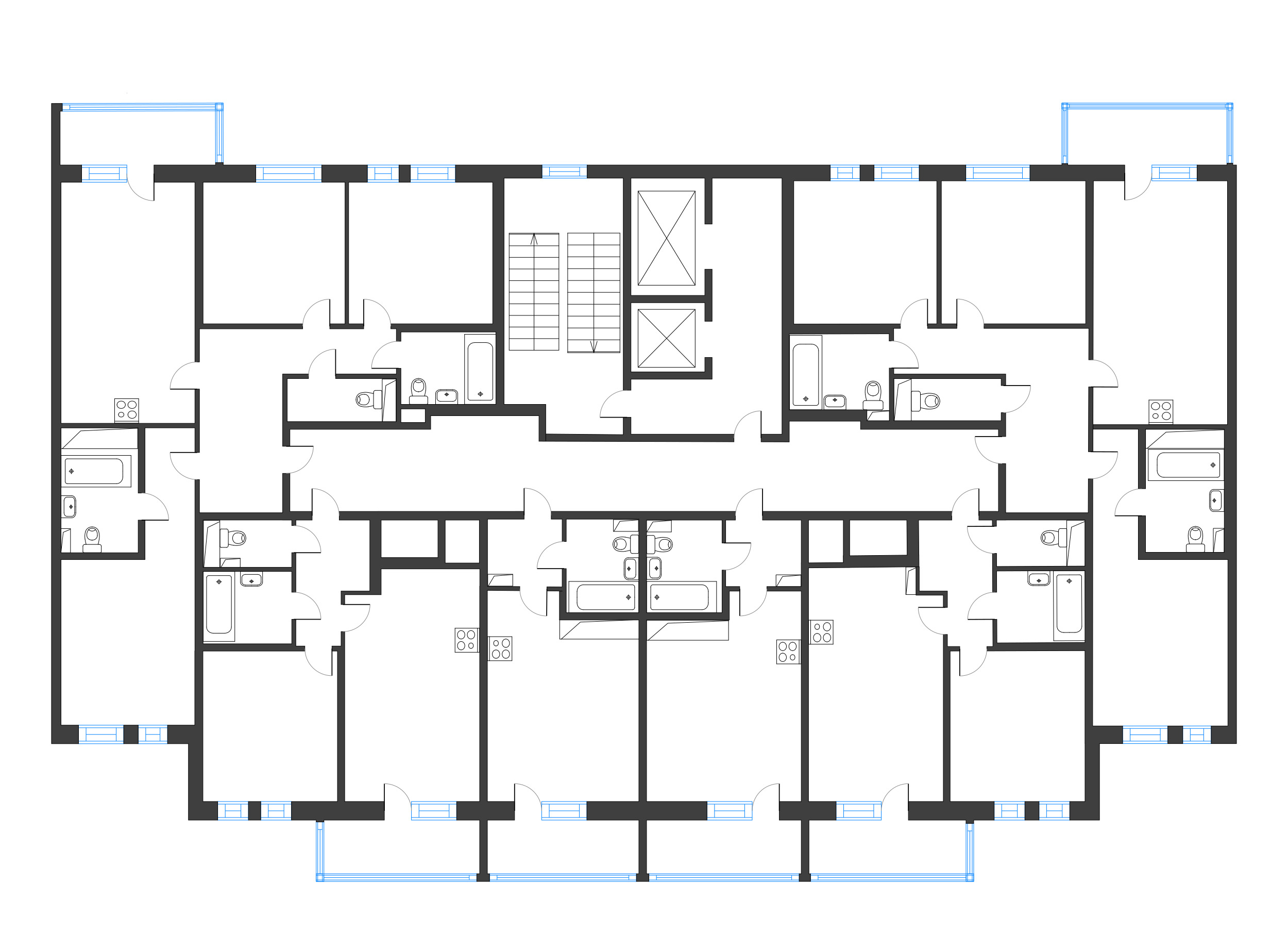 Квартира-студия, 20.54 м² - планировка этажа