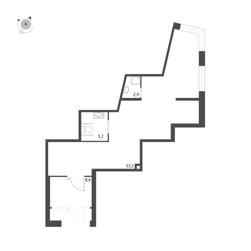 Помещение, 73.4 м² - планировка, фото №1