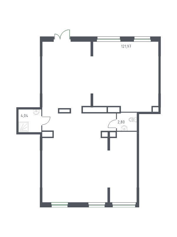 Помещение, 128.81 м² - планировка, фото №1