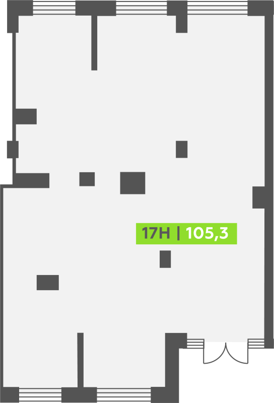Помещение, 105.3 м² - планировка, фото №1