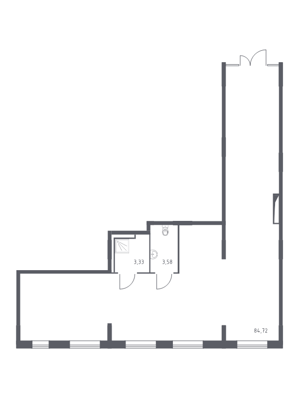 Помещение, 91.63 м² - планировка, фото №1