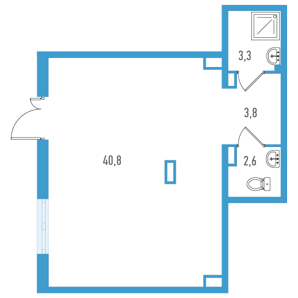 Помещение, 50.5 м² - планировка, фото №1
