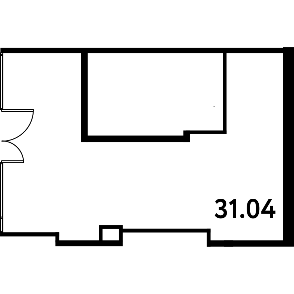 Помещение, 31.04 м² в ЖК "МОСКО" - планировка, фото №1