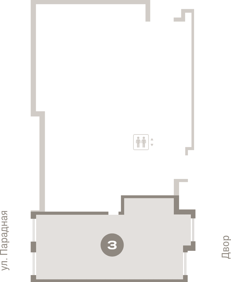 4-комнатная (Евро) квартира, 118.3 м² в ЖК "Брусника в Новоселье" - планировка этажа