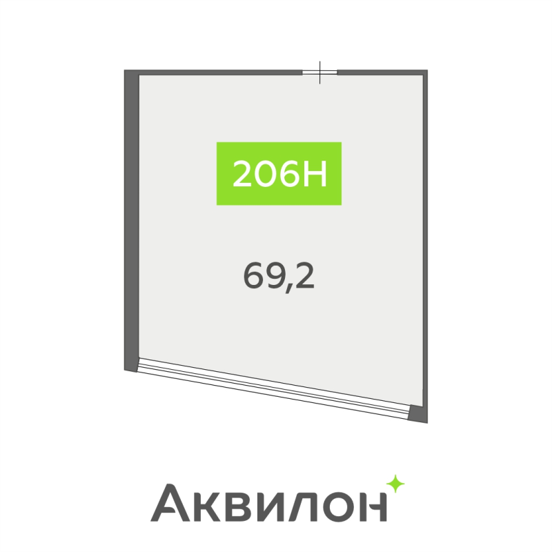 Помещение, 69.2 м² в ЖК "БЦ INSIDE" - планировка, фото №1
