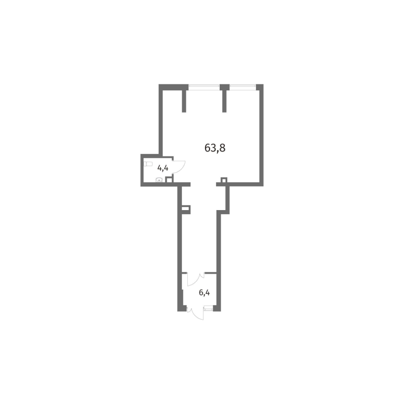 Помещение, 74.65 м² - планировка, фото №1