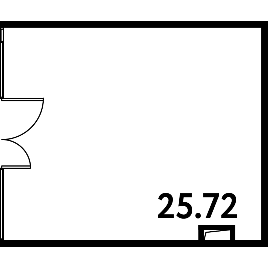 Помещение, 25.72 м² в ЖК "МОСКО" - планировка, фото №1