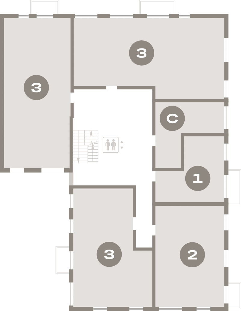 Квартира-студия, 29.2 м² - планировка этажа
