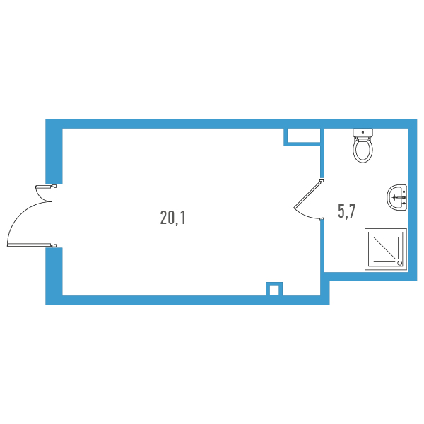 Помещение, 25.8 м² - планировка, фото №1