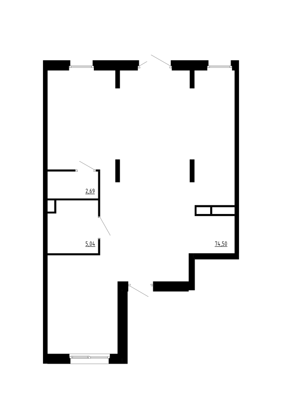 Помещение, 82.23 м² - планировка, фото №1