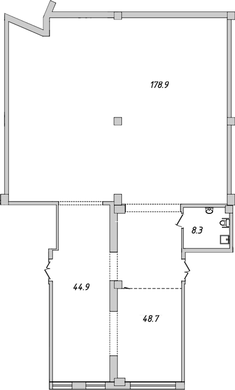 Помещение, 280.8 м² - планировка, фото №1