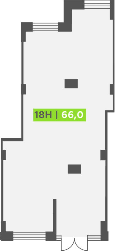 Помещение, 66 м² - планировка, фото №1