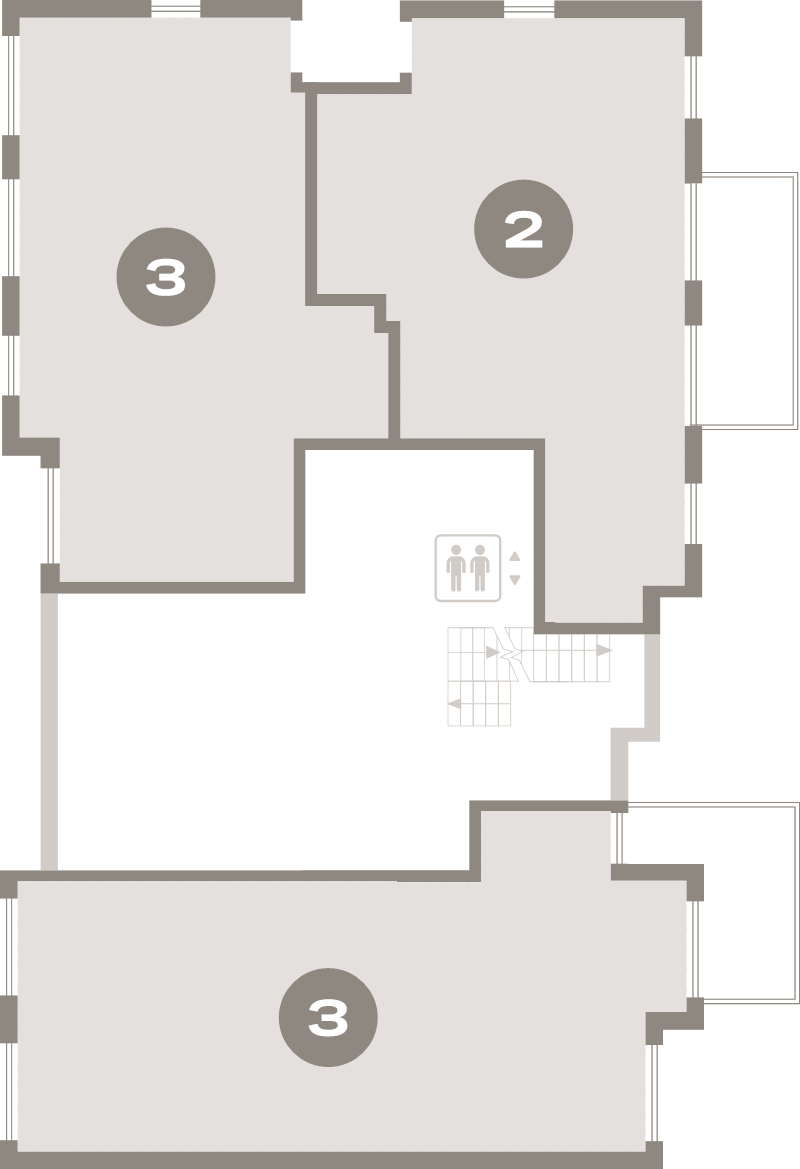 4-комнатная (Евро) квартира, 113.1 м² в ЖК "Брусника в Новоселье" - планировка этажа