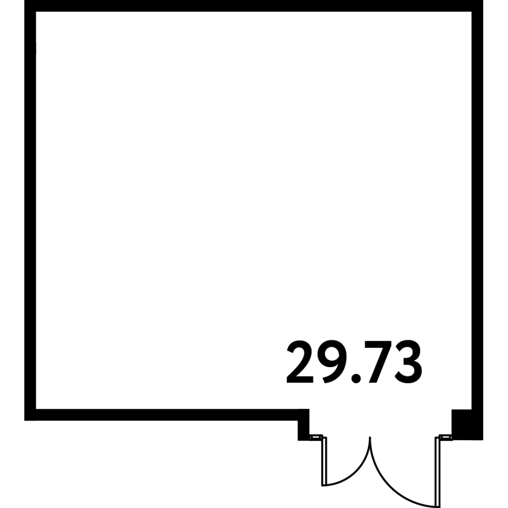 Помещение, 29.73 м² в ЖК "МОСКО" - планировка, фото №1