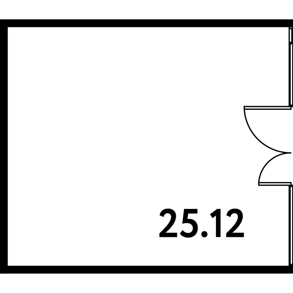 Помещение, 25.12 м² в ЖК "МОСКО" - планировка, фото №1