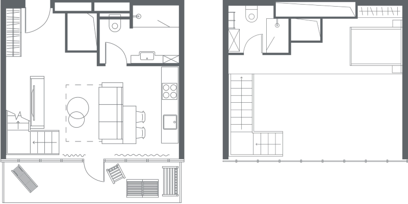 2-комнатная (Евро) квартира, 52.32 м² в ЖК "YE’S Primorsky" - планировка, фото №1
