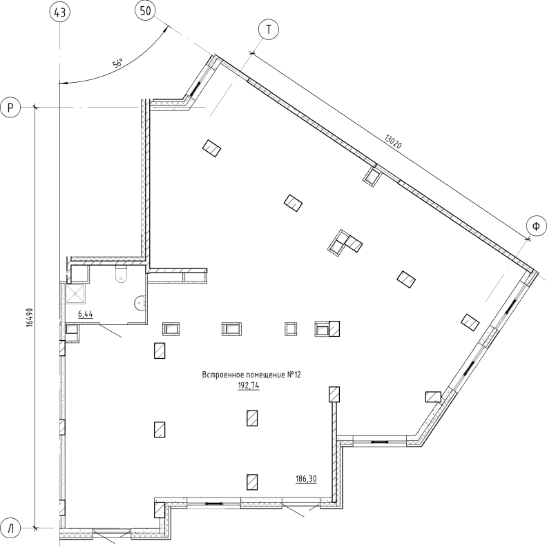 Помещение, 192.74 м² - планировка, фото №1