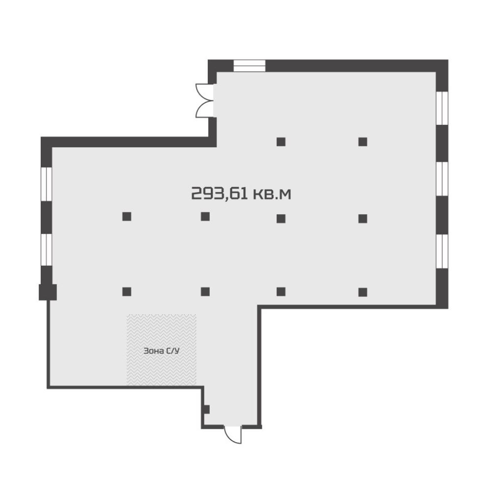 Помещение, 293.44 м² в ЖК "М114" - планировка, фото №1