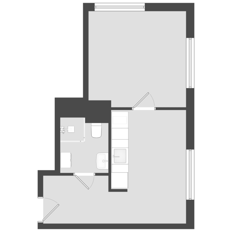 1-комнатная квартира, 30.15 м² в ЖК "Avenue Apart Pulkovo" - планировка, фото №1