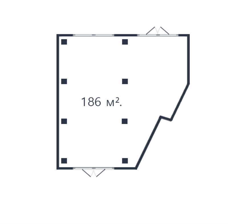 Помещение, 170.61 м² в ЖК "Ромашки" - планировка, фото №1