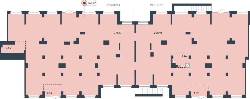 Помещение, 561.9 м² - планировка, фото №1