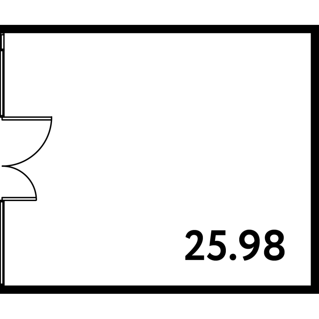 Помещение, 25.98 м² в ЖК "МОСКО" - планировка, фото №1