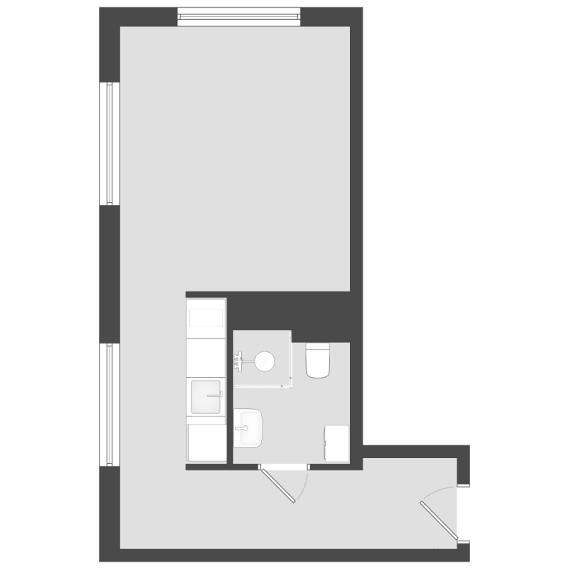 Квартира-студия, 28.4 м² в ЖК "Avenue Apart Pulkovo" - планировка, фото №1