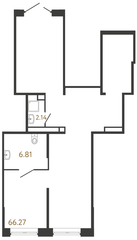 Помещение, 75.22 м² - планировка, фото №1