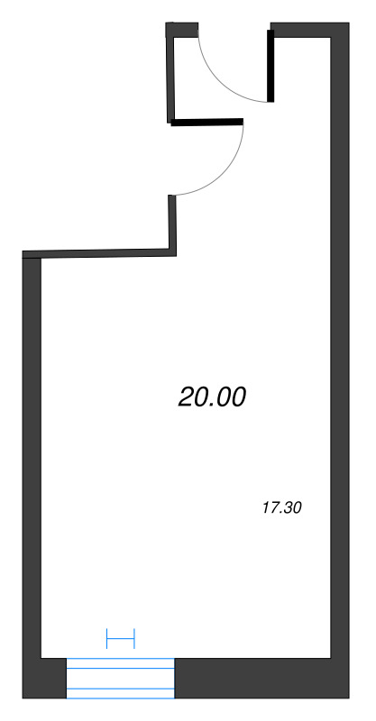Квартира-студия, 20.15 м² в ЖК "We'll" - планировка, фото №1