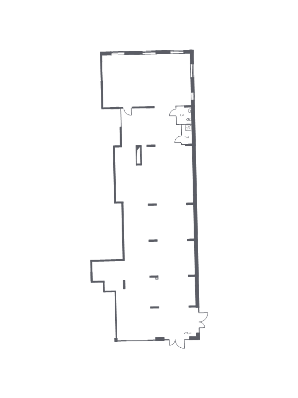Помещение, 299.66 м² в ЖК "Квартал Лаголово" - планировка, фото №1