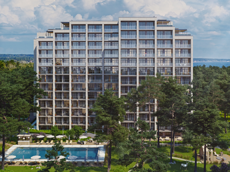 2-комнатная (Евро) квартира, 65 м² в ЖК "Морская Ривьера" - планировка, фото №1