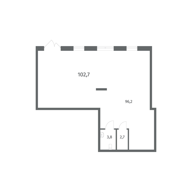 Помещение, 102.69 м² - планировка, фото №1