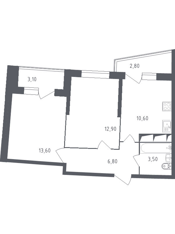 4 кв 2023. ЖК малая Охта планировки.