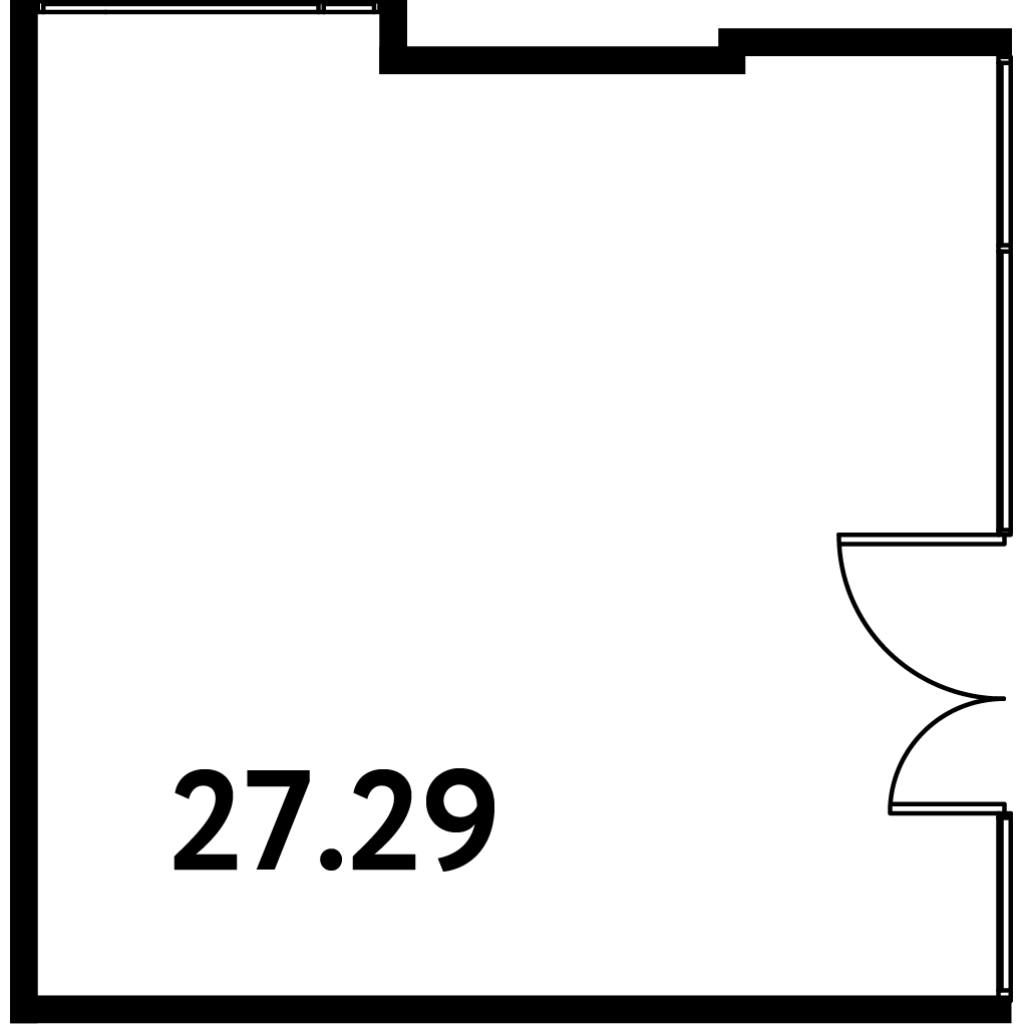 Помещение, 27.29 м² в ЖК "МОСКО" - планировка, фото №1