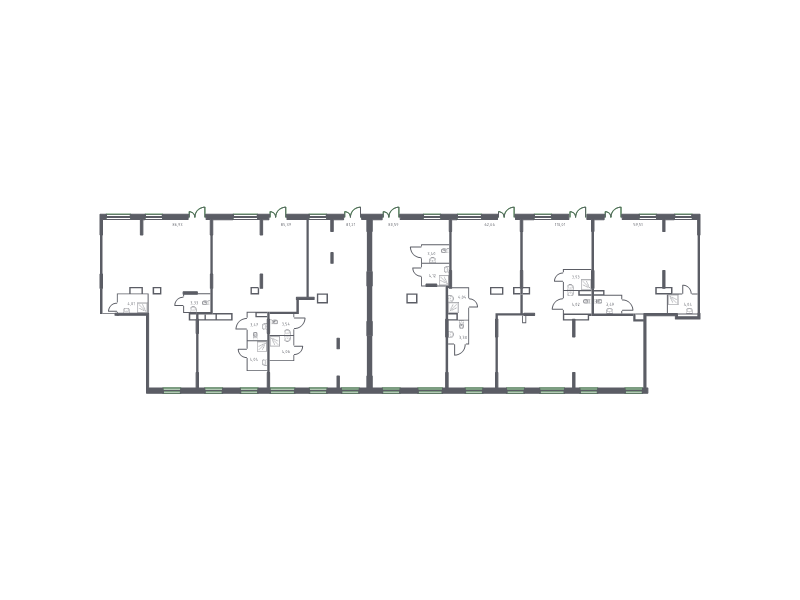 Помещение, 619.09 м² в ЖК "Невская Долина" - планировка, фото №1