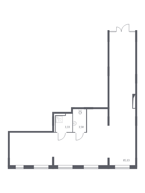 Помещение, 91.94 м² - планировка, фото №1