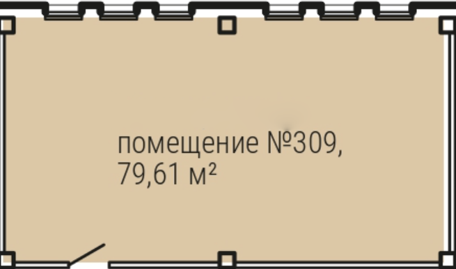 Помещение, 36.62 м² - планировка, фото №1