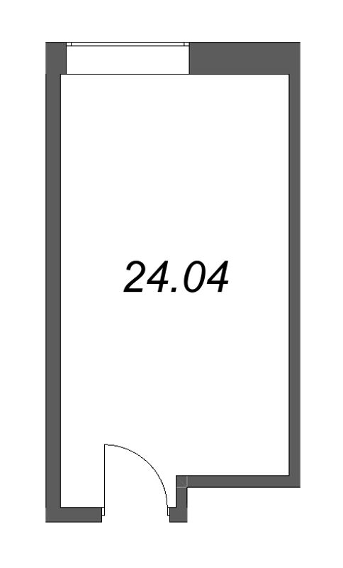 Помещение, 24.04 м² в ЖК "Арт Плаза" - планировка, фото №1
