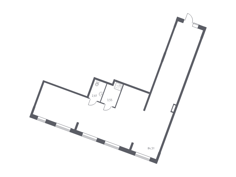 Помещение, 90.67 м² - планировка, фото №1